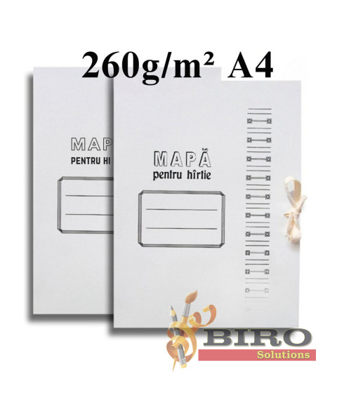 Mapă din carton cu legatură A4, 260 gr.